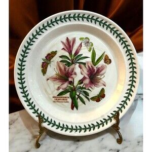 Portmeirion Botanical Garden Susan Williams-Ellis Flowered Rhododendron Plate